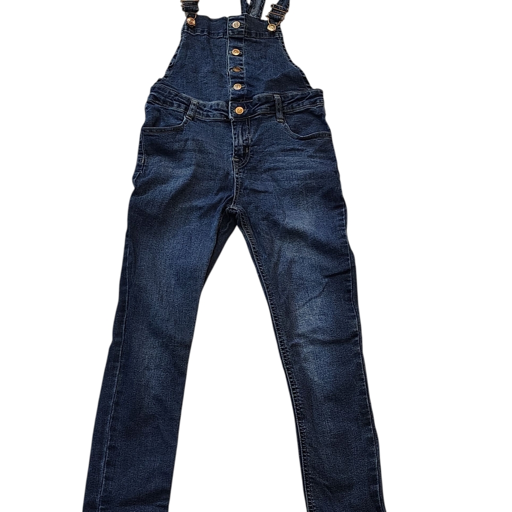 Beautees Dark Blue Denim Overalls